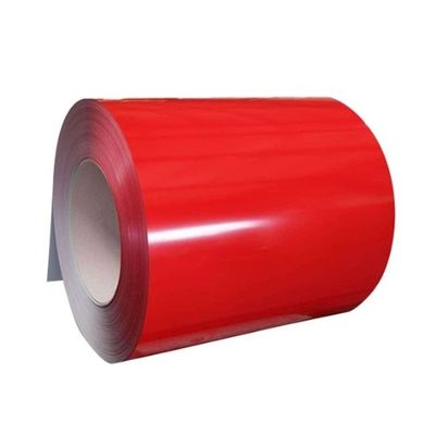 Màu đỏ PPGI PPGL DX51D Vòng dây chuyền sắt galvanized được sơn trước