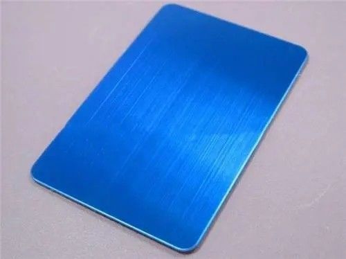 Blue trang trí Stainless thép tấm đĩa chải chải tóc satin rung cát nổ