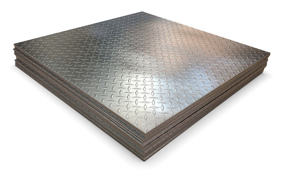 ASTM A240M Stainless Steel Sheet Plates, 316L Hot Rolled SS Checkered Plate
